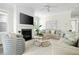 Cozy living room with a fireplace, comfortable seating, and natural light, creating a welcoming atmosphere at 1872 Rifle Range Rd, Mount Pleasant, SC 29464