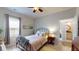 Lovely bedroom featuring a ceiling fan, decorative lighting, and a cozy bed at 2022 Elvington Rd, Johns Island, SC 29455