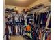 Spacious walk-in closet offers ample storage with built-in shelving and hanging racks at 2022 Elvington Rd, Johns Island, SC 29455