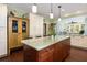 Spacious kitchen with large island, stainless appliances, and custom cabinetry at 2050 Wappoo Hall Rd, Charleston, SC 29412