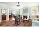 Bright living room featuring a fireplace, comfortable seating, and hardwood floors at 2050 Wappoo Hall Rd, Charleston, SC 29412