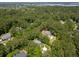 Expansive aerial view showcases lush greenery surrounding lovely homes in an established community at 2225 Black Oak Court, Mount Pleasant, SC 29466