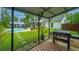 Outdoor patio featuring a built-in grill and a view of the pool, perfect for outdoor dining and entertaining at 229 Twin Lake Dr, Summerville, SC 29483