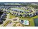 Aerial view of neighborhood with a pool, a playground, and a pond at 234 Basket Grass Ln, Summerville, SC 29486