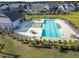 Aerial view of neighborhood pool with multiple chairs at 234 Basket Grass Ln, Summerville, SC 29486