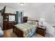Bedroom with wood furniture and coordinated decor at 3121 Harding Ct, Johns Island, SC 29455