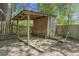 Backyard shed with wooden deck, a storage area and roof at 335 Macgregor Dr, Summerville, SC 29486