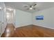 Spacious living room with hardwood floors, a ceiling fan, and a television at 3367 Eastman Dr, Mount Pleasant, SC 29466
