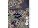 Aerial view of the neighborhood surrounding a lake with a pin indicating the home location at 36 Forde Row, Charleston, SC 29412
