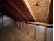 Unfinished attic space with wood framing offering potential for extra storage at 36 Forde Row, Charleston, SC 29412