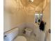 Updated powder room with modern fixtures, tile flooring and wainscoting at 36 Forde Row, Charleston, SC 29412