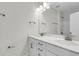 A double sink bathroom vanity offers ample counter space, modern fixtures, and plenty of storage for two at 389 Wappoo Trace Ln, Summerville, SC 29486