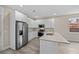 Modern kitchen with white cabinets, stainless steel appliances, and granite countertops at 4013 B Ladson Rd, Ladson, SC 29456