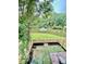 View of private backyard with pond, green lawn, and wooden fence at 4114 Babbitt St, Charleston, SC 29414