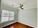 Bright bedroom with hardwood floors and large window at 4114 Babbitt St, Charleston, SC 29414
