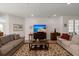 Inviting living room with plush seating and a mounted television at 423 Four Seasons Blvd, Summerville, SC 29486