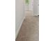 Hallway with neutral walls and carpet leading to a bedroom at 4591 Great Oak Dr, North Charleston, SC 29418