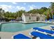 Community pool featuring ample lounge seating, a pool house, and easy access at 522 Tayrn Dr, Wando, SC 29492
