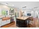 Charming kitchen featuring a copper sink, stainless steel appliances, and an island at 5258 Mulholland Dr, Summerville, SC 29485