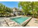 Spacious backyard showcasing a swimming pool and seating area at 554 Parrot Point Dr, Charleston, SC 29412