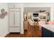 Open-concept kitchen flows into the living room, showcasing built-in appliances and stylish design at 554 Parrot Point Dr, Charleston, SC 29412