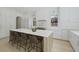 Gourmet kitchen with a spacious island, designer fixtures, and ample cabinet space at 755 Adluh St, Mount Pleasant, SC 29464