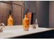 Modern bathroom featuring a double vanity, stylish decor, and framed shower at 7850 Wilderness Trl # 6A, North Charleston, SC 29418