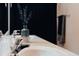 Close up of bathroom sink featuring chrome fixtures and decorative vase at 7850 Wilderness Trl # 6A, North Charleston, SC 29418