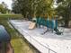 Aerial view of the playground with slide and swings at 7850 Wilderness Trl # 6A, North Charleston, SC 29418