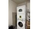 Laundry area with stacked washer and dryer at 804 Temple Rd # B, Ladson, SC 29456