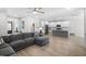 Stylish open-concept layout featuring a comfortable living room and a well-appointed kitchen at 8654 Windsor Hill Blvd, North Charleston, SC 29420