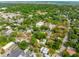 Spacious community aerial view, showcasing well-maintained homes with tree-lined streets at 104 May Ln, Mount Pleasant, SC 29464
