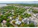 Wonderful aerial view showcases the neighborhood's idyllic setting near the bay at 104 May Ln, Mount Pleasant, SC 29464