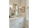bathroom featuring marble countertop, white cabinetry, and elegant decor, adding a touch of sophistication at 104 May Ln, Mount Pleasant, SC 29464