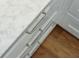 Detailed image showcasing the brushed metal hardware and marble countertops at 104 May Ln, Mount Pleasant, SC 29464