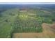 Lush, wooded property seen from above, interspersed with open fields, showcasing a serene and private landscape at 1050 Mt Zion Rd, Saint George, SC 29477