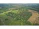Expansive aerial view of a wooded property with fields and lush greenery offering privacy and natural beauty at 1050 Mt Zion Rd, Saint George, SC 29477