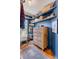 A closet with built-in shelving, a chest of drawers, hardwood floors and blue walls at 1081 Groves Manor Ct, Mount Pleasant, SC 29464