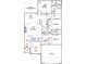 Detailed floor plan showcasing the layout of the home including the kitchen and bedrooms at 109 Crosscut Ln, Summerville, SC 29486