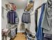 Walk-in closet with hanging racks and shelving provides ample storage space at 1135 Shoreham Rd, Charleston, SC 29412