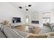 Comfortable living room with fireplace, TV, and modern decor at 1366 W Point Dr, Mount Pleasant, SC 29466