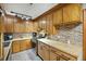 Kitchen featuring wooden cabinets, stainless steel appliances, and butcher block countertops at 158 Whippoorwill Dr, Summerville, SC 29483