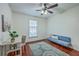 Cozy bedroom with a desk, seating, and a large decorative rug at 204 Pointer Dr, Summerville, SC 29485
