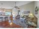 Inviting living room with plush seating, hardwood floors, and a view to the dining area at 2427 Stingray Blvd, North Charleston, SC 29406