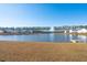 Scenic view of a serene pond surrounded by lush trees and well-maintained homes at 247 Godwit Dr, Summerville, SC 29486