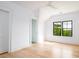 Bright bedroom with hardwood floors, ceiling fan, recessed lighting, and a window at 2870 Ion Ave, Sullivans Island, SC 29482