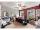 Bedroom with two windows, a ceiling fan, and carpeted floors at 317 Whispering Breeze Ln, Summerville, SC 29486