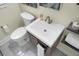 Bright bathroom with a modern vanity, sleek fixtures, and a clean, minimalist design at 7 Chadwick Dr # A, Charleston, SC 29407