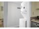 Conveniently located laundry area with stacked washer and dryer at 7 Chadwick Dr # A, Charleston, SC 29407