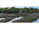 Tranquil waterway setting with private dock, ideal for boating and enjoying the natural beauty of the surrounding marshland at 8374 Chisolm Plantation Rd, Edisto Island, SC 29438